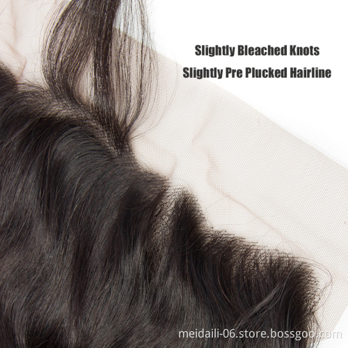 Hottest seller 13x4 body wave brazilian lace frontal ear to ear hair closure